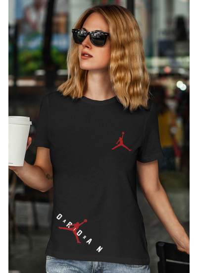 Air Jordan 23 Siyah NBA Kadın Tshirt - Tişört Air Jordan 23 Siyah NBA Kadın Tshirt - Tişört