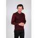 Çizgi Triko Erkek Polo Yaka Desenli Kol ve Bel Lastikli Kışlık Dokuma Triko Kazak - Bordo Çizgi Triko Erkek Polo Yaka Desenli Kol ve Bel Lastikli Kışlık Dokuma Triko Kazak - Bordo